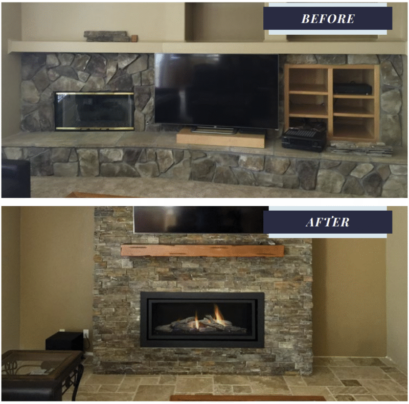Fireplace Makeover Gas Fireplace Regency Fireplace Remodel